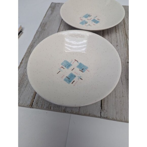 Vintage Set of 4 Vernonware Metlox Heavenly Days 5 1/2" Dessert Bowls MCM - Picture 3 of 10